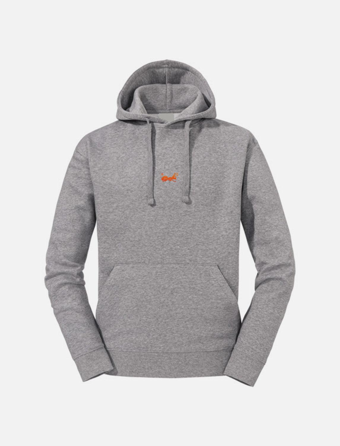 Kapuzenpullover für Herren mit Kängurutasche Doppellagiger Kapuze Flachem Kordelzug und Schmaler Passform