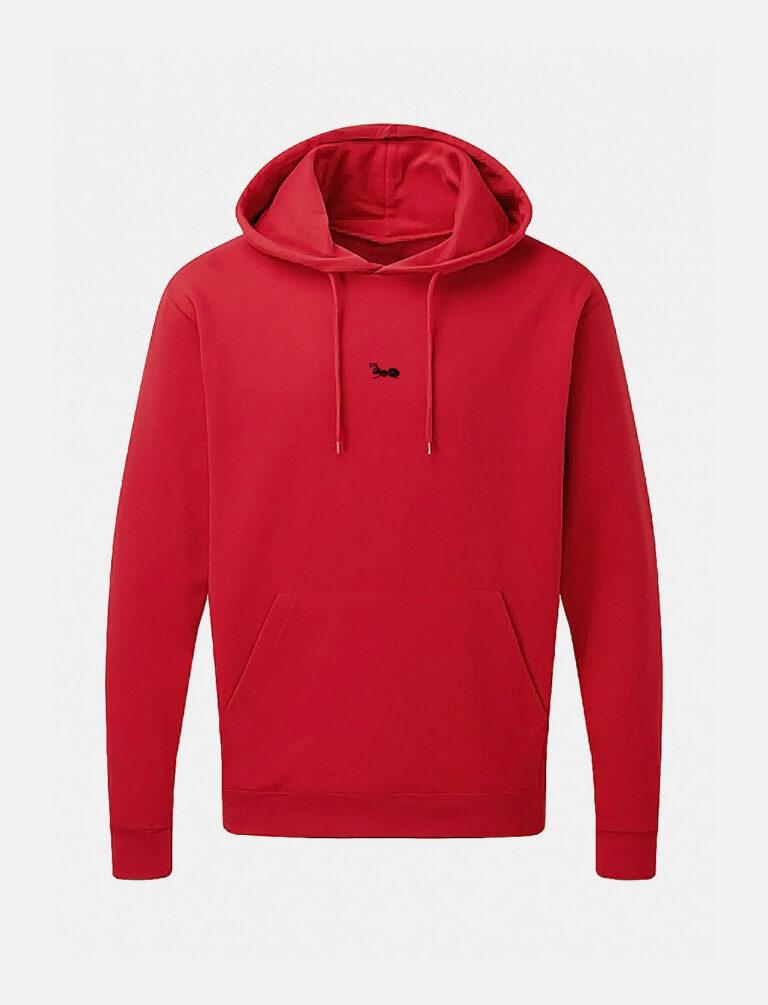 Herren Hoodie Baumwolle Outdoor Kapuzenpullover mit Bauchtasche