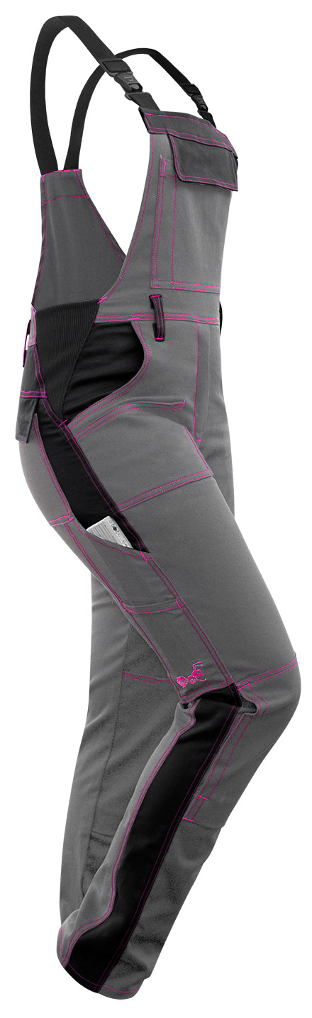 Arbeitslatzhose Damen Stretch Strong Baumwolle mit Kniepolstertaschen