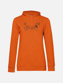 Damen Hoodie aus Baumwolle mit Logo | StrongAnt D131