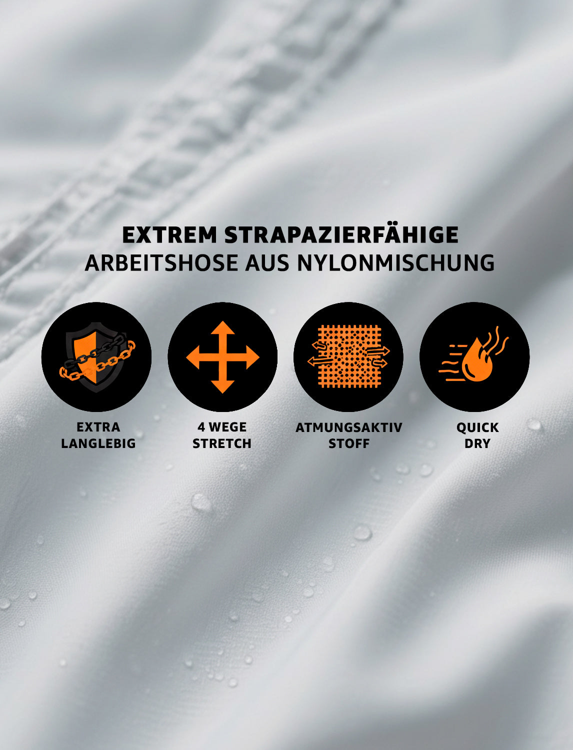 Damen Malerhose Nylon X  4-Wege Super Stretch