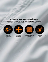 Damen Malerhose Nylon X  4-Wege Super Stretch