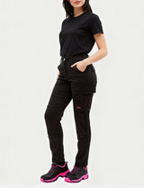 Damen Arbeitshose komplett Stretch mit Kniepolstertaschen Slim Fit