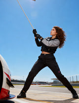 Damen Arbeitshose komplett Stretch mit Kniepolstertaschen Slim Fit