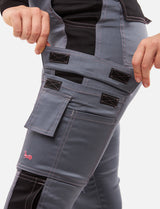 Damen Arbeitshose komplett Stretch mit Kniepolstertaschen Slim Fit