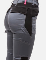 Damen Arbeitshose komplett Stretch mit Kniepolstertaschen Slim Fit