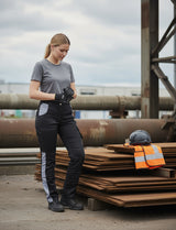 Damen Arbeitshose komplett Stretch mit Kniepolstertaschen Slim Fit