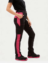 Damen Arbeitshose komplett Stretch mit Kniepolstertaschen Slim Fit