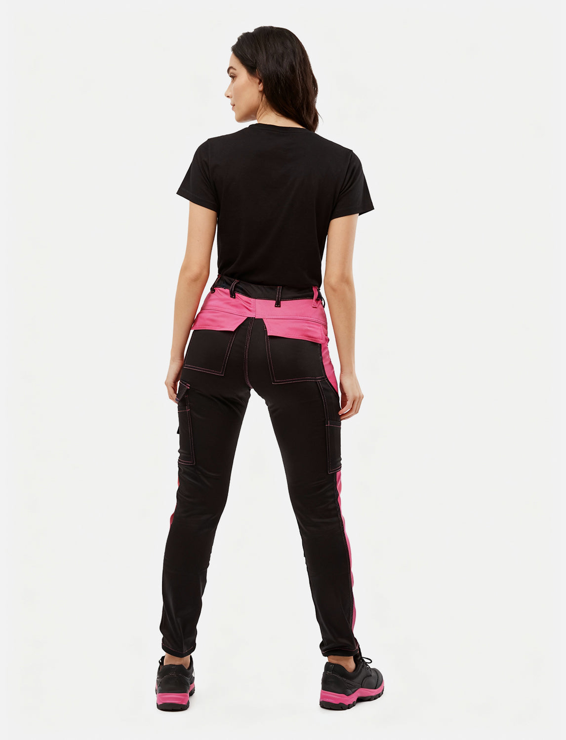 Damen Arbeitshose komplett Stretch mit Kniepolstertaschen Slim Fit