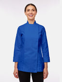 Stretch Kochjacke Damen Slim Fit mit Druckknöpfen | StrongAnt D411LANGSTR