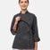 Graue Kochjacke Damen D412WALANG Langarm – Vorderansicht