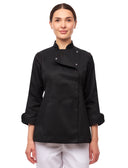 Kochjacke Damen Langarm mit Druckknöpfen & dryMesh | StrongAnt D415WALSB