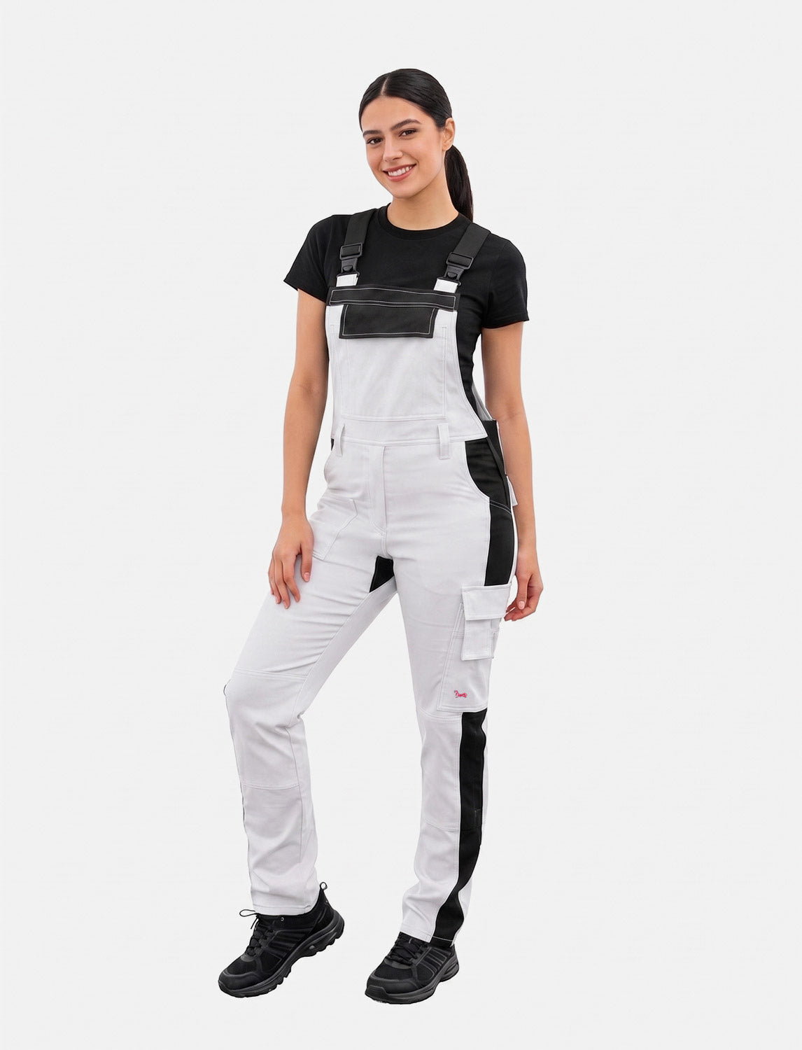 Malerlatzhose Damen stretch strong Baumwolle mit Kniepolstertaschen