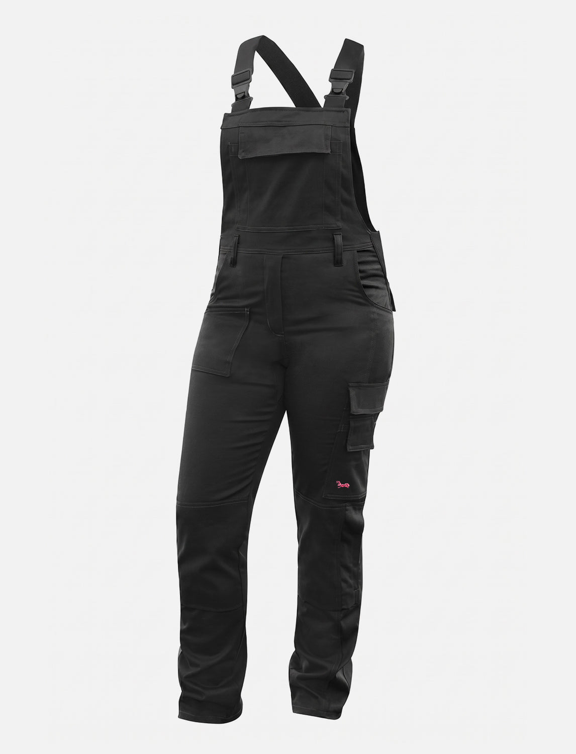 Damen Arbeitslatzhose Stretch mit Kniepolstertaschen Arbeitshose Baumwolle