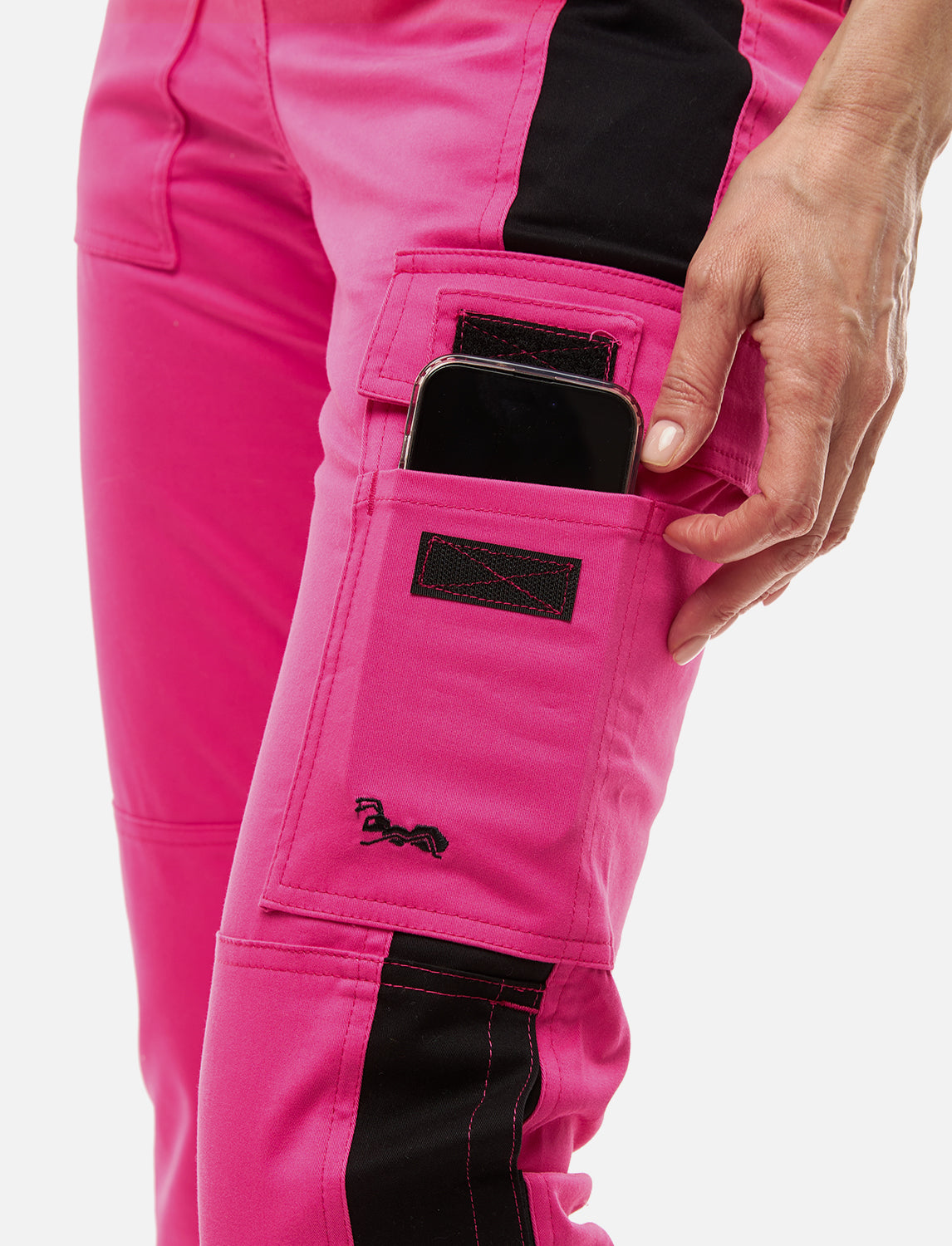Damen Arbeitslatzhose Stretch mit Kniepolstertaschen Arbeitshose Baumwolle