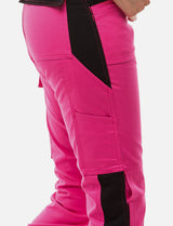 Damen Arbeitslatzhose Stretch mit Kniepolstertaschen Arbeitshose Baumwolle
