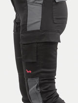 Damen Arbeitslatzhose Stretch mit Kniepolstertaschen Arbeitshose Baumwolle