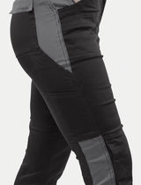 Damen Arbeitslatzhose Stretch mit Kniepolstertaschen Arbeitshose Baumwolle