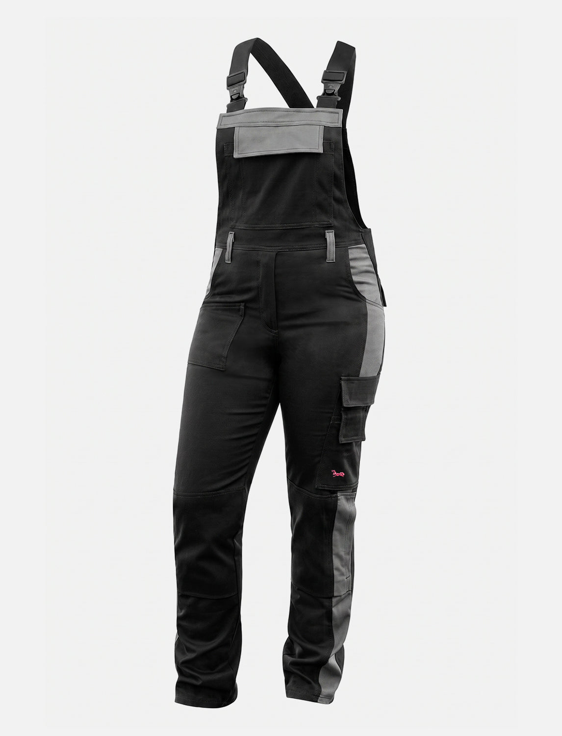 Damen Arbeitslatzhose Stretch mit Kniepolstertaschen Arbeitshose Baumwolle