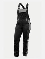 Damen Arbeitslatzhose Stretch mit Kniepolstertaschen Arbeitshose Baumwolle