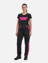 Damen Arbeitslatzhose Stretch mit Kniepolstertaschen Arbeitshose Baumwolle