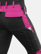 Damen Arbeitslatzhose Stretch mit Kniepolstertaschen Arbeitshose Baumwolle