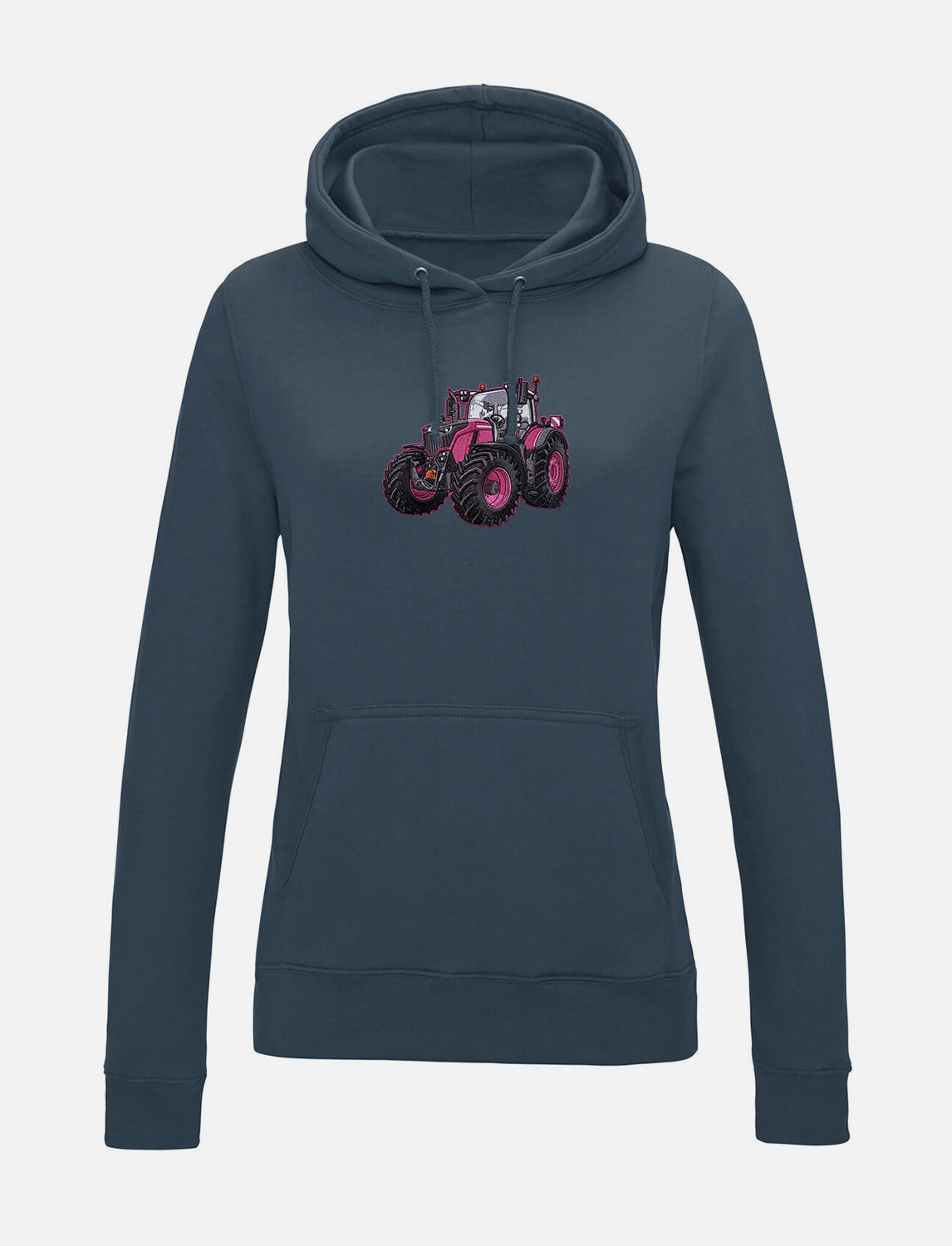 Damen-Hoodie mit gesticktem Traktor