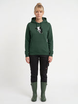 Damen-Hoodie mit Kuhmotiv
