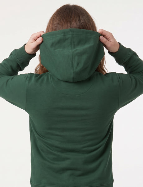 Damen-Hoodie mit Traktor-Stickerei