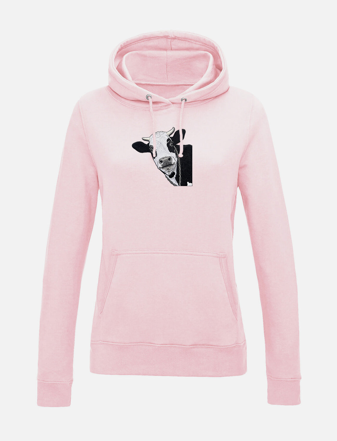 Damen-Hoodie mit Kuhmotiv