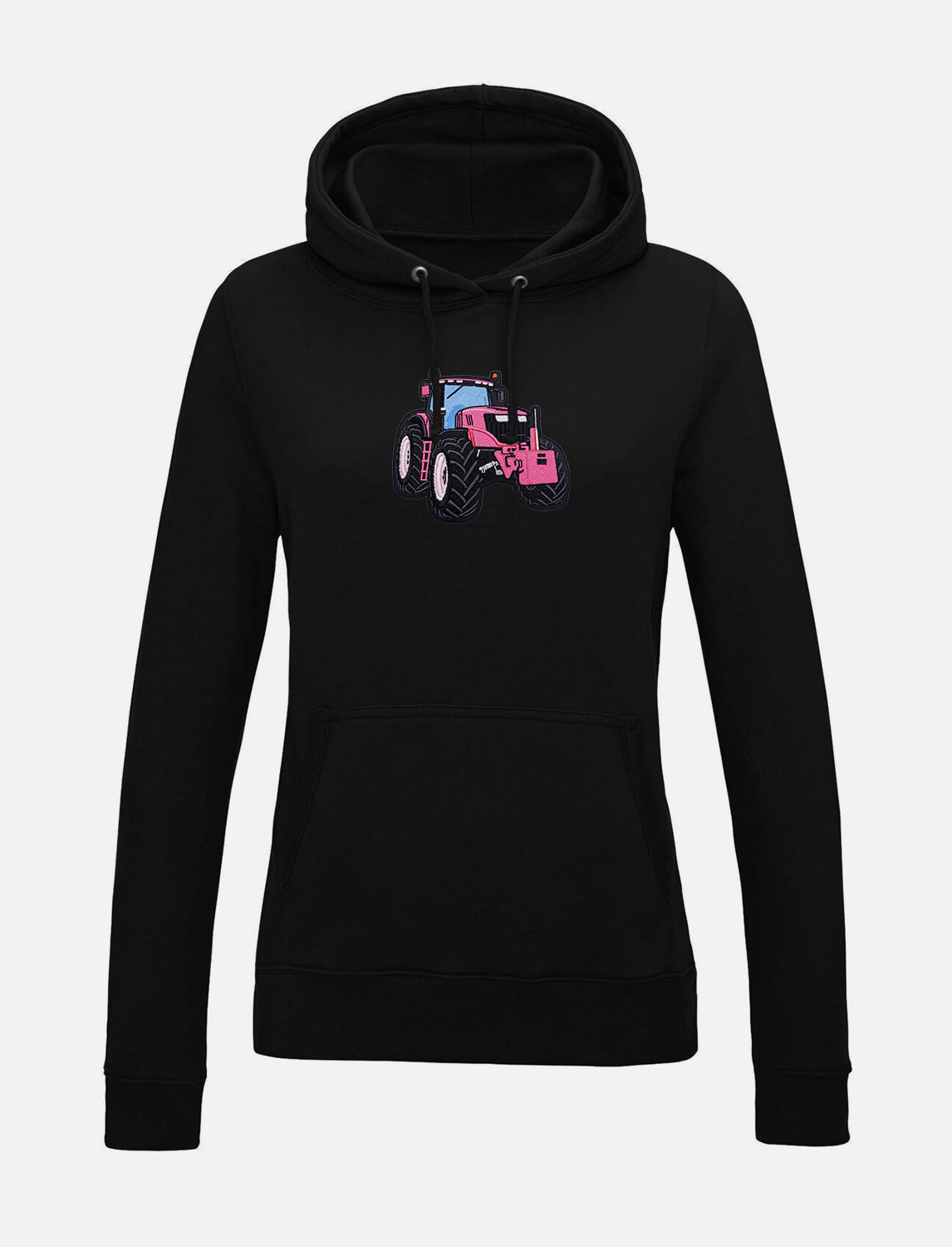 Damen-Hoodie mit Traktor-Stickerei