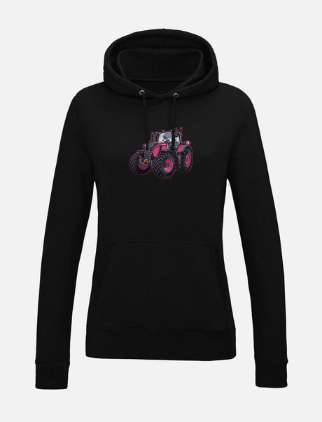 Damen-Hoodie mit gesticktem Traktor