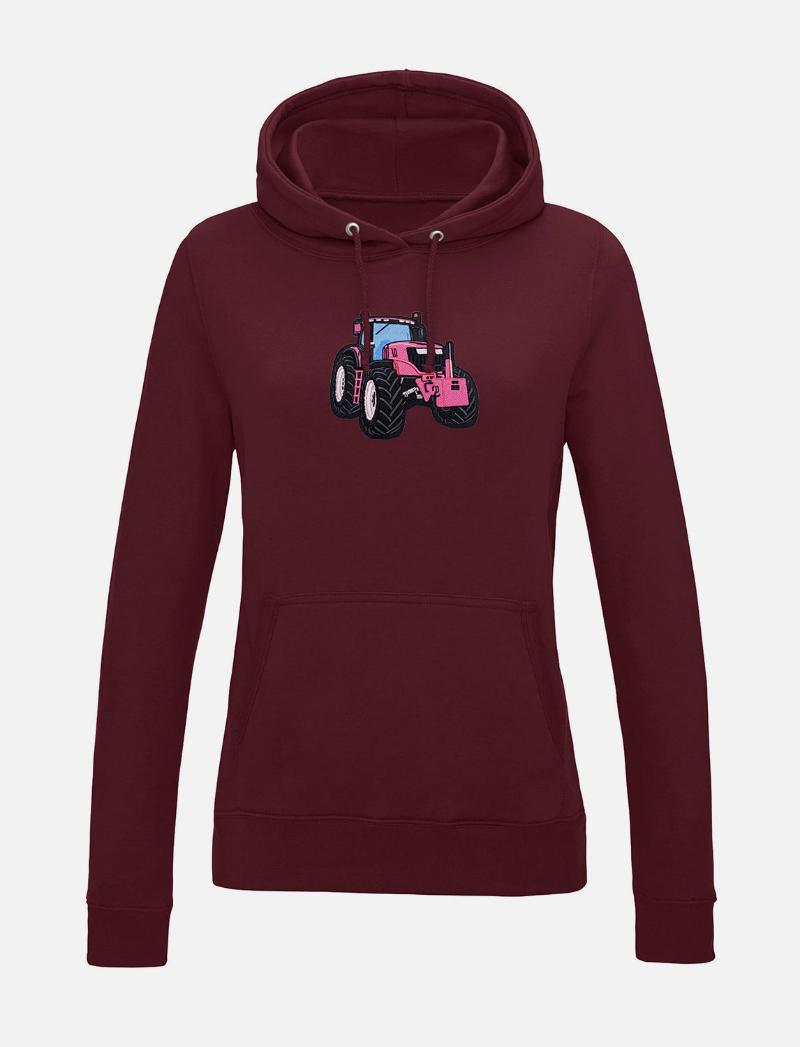 Damen-Hoodie mit Traktor-Stickerei