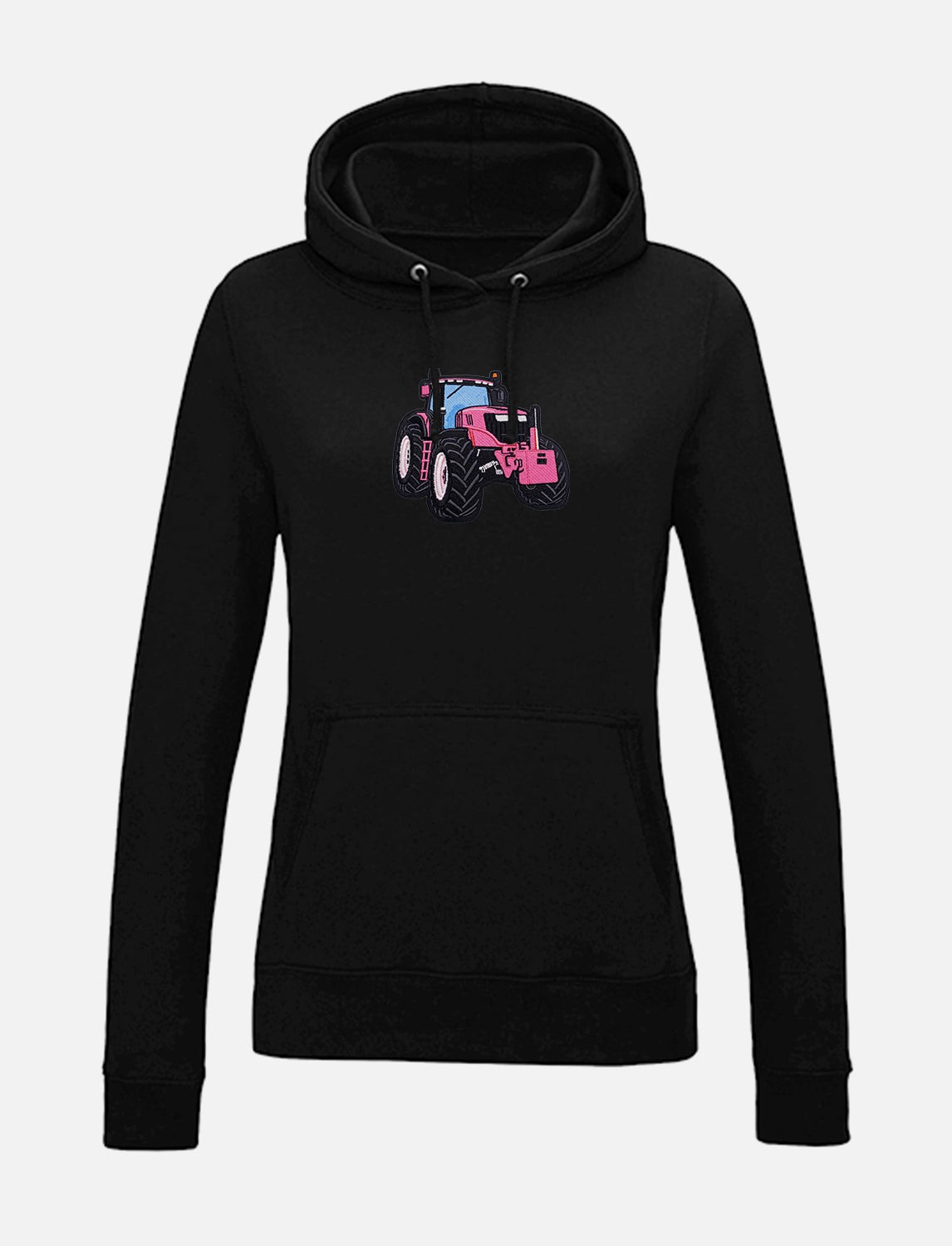Damen-Hoodie mit Traktor-Stickerei