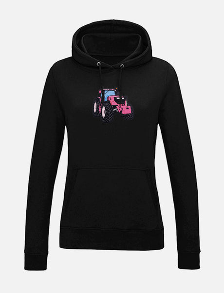 Damen-Hoodie mit Traktor-Stickerei