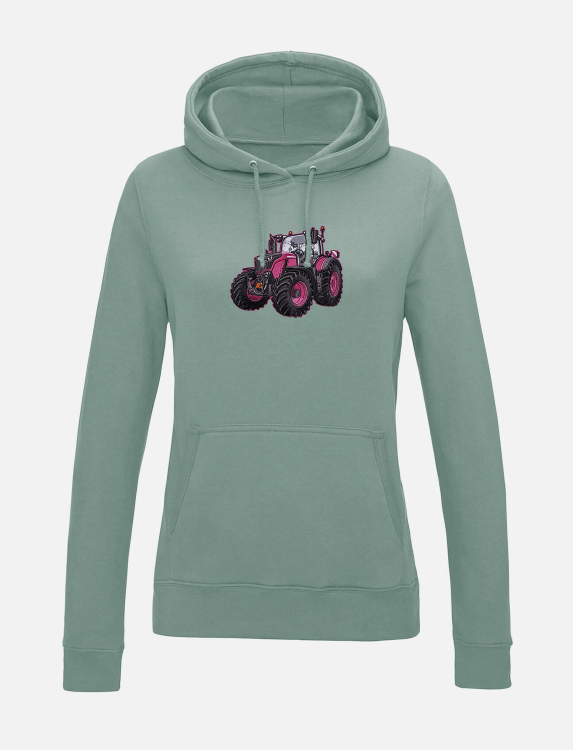 Damen-Hoodie mit gesticktem Traktor