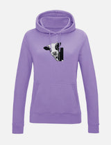 Damen-Hoodie mit Kuhmotiv