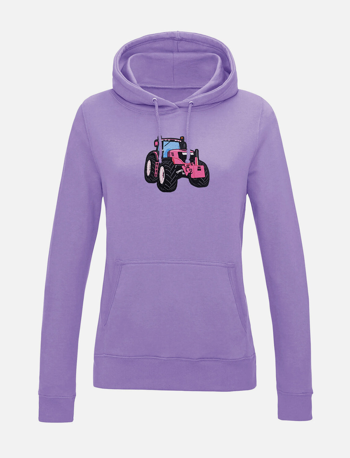 Damen-Hoodie mit Traktor-Stickerei