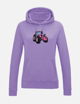 Damen-Hoodie mit Traktor-Stickerei