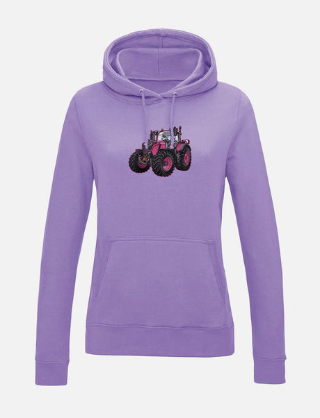 Damen-Hoodie mit gesticktem Traktor