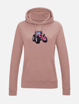 Damen-Hoodie mit Traktor-Stickerei