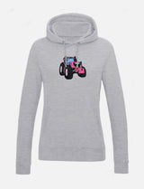 Damen-Hoodie mit Traktor-Stickerei