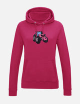 Damen-Hoodie mit Traktor-Stickerei