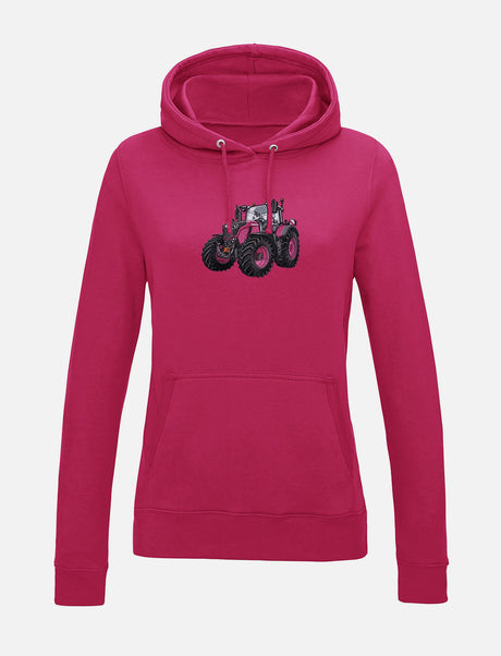 Damen-Hoodie mit gesticktem Traktor
