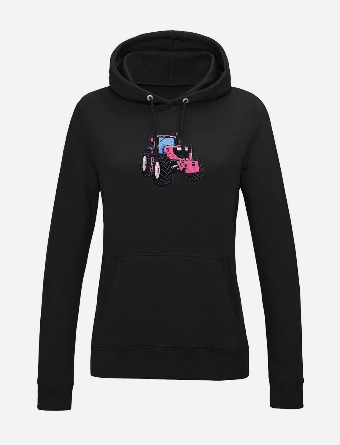 Damen-Hoodie mit Traktor-Stickerei