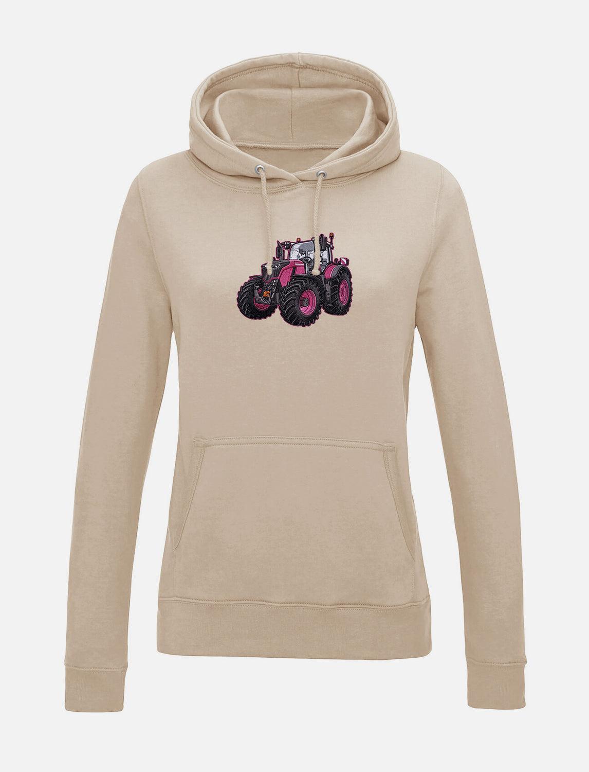 Damen-Hoodie mit gesticktem Traktor