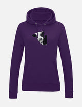 Damen-Hoodie mit Kuhmotiv