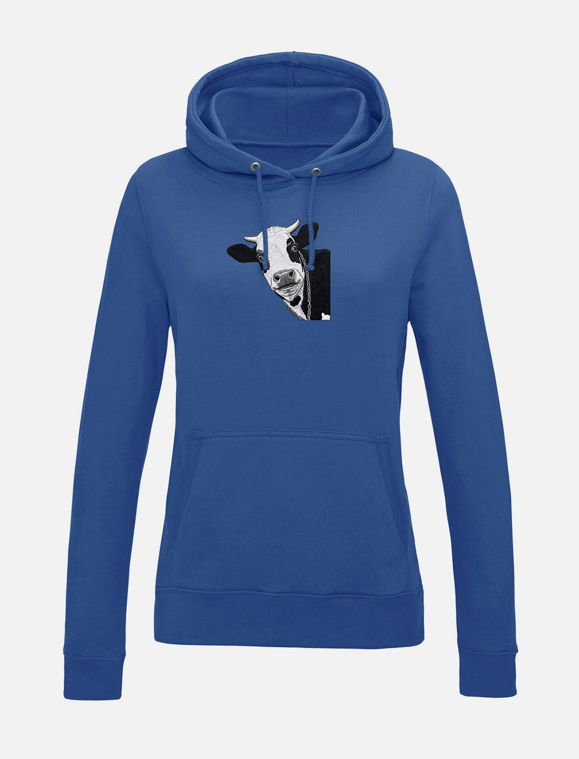 Damen-Hoodie mit Kuhmotiv