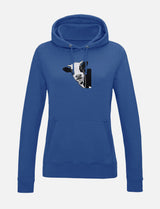 Damen-Hoodie mit Kuhmotiv