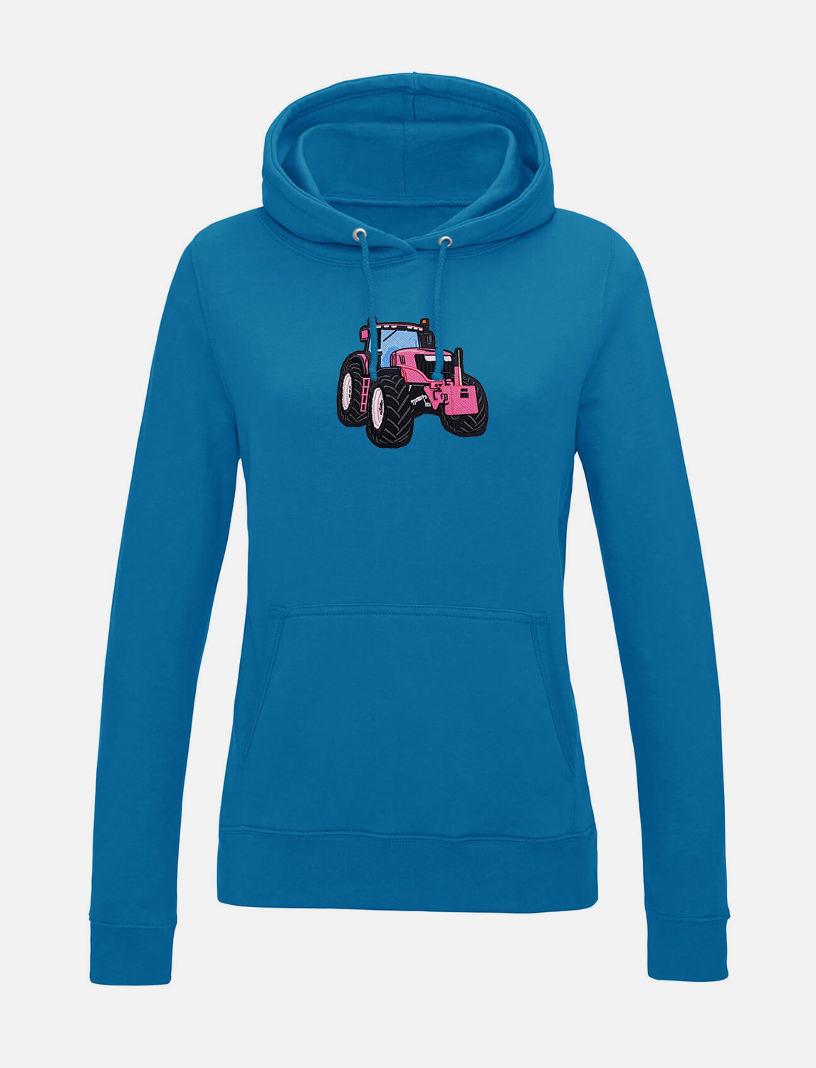 Damen-Hoodie mit Traktor-Stickerei